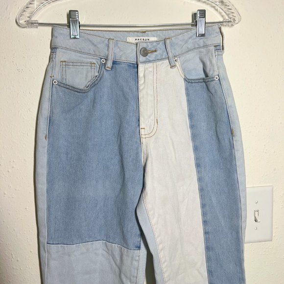 Pacsun Patchwork Mom Jeans - Picture 3 of 8